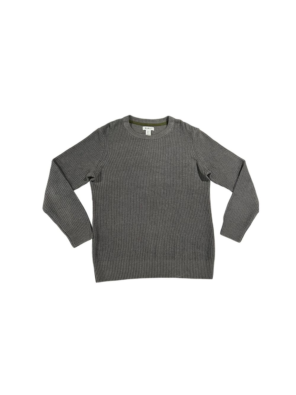 William Rast Men's Gray Ribbed Crewneck Sweater Size Large